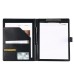 KLBBFDC Professional Black Leather Portfolio File Folder – Elegant and Functional Document Organizer