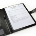 KLBBFDC Professional Black Leather Portfolio File Folder – Elegant and Functional Document Organizer