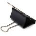 KLBBFDC Black Metal Paper Clips – Sturdy and Reusable Clips for Office and Home Use