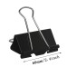 KLBBFDC Black Metal Paper Clips – Sturdy and Reusable Clips for Office and Home Use